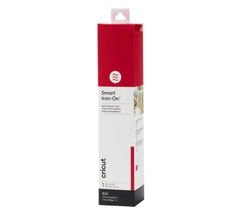 Cricut Smart Iron-on 33x273cm 1 sheet (Red); 1 roll 33 cm x 2.7 m (13 in x 9 ft); Works without a cutting mat – just load & go!; Outlasts 50+ washes!; Cuts beautifully and weeds easily; For Cricut Explore™ 3 & Cricut Maker™ 3